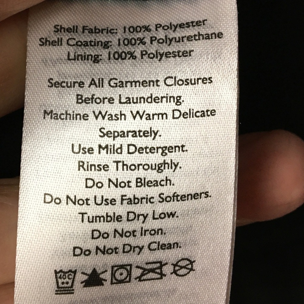 Eddie Bauer Girl On The Go Purple Hooded Rain Trench Coat Jacket 7346 Plum 2X - Picture 10 of 11